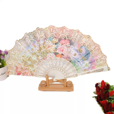 Plastic fan white China wind Spain fan and to support the development.