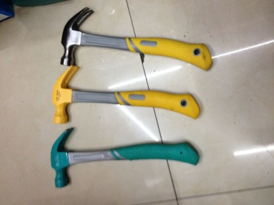Every attempt to claw hammer with A bent handle and A colored handle