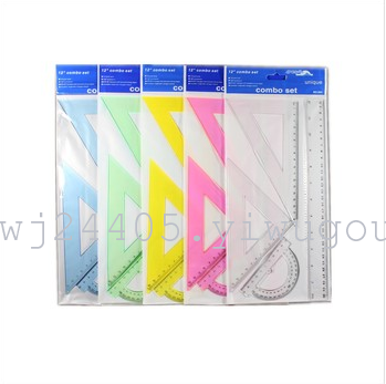 30CM color hot-foot plastic ruler, high quality primary and middle school students apply