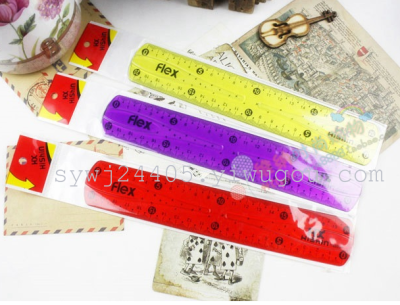 Child Candy-colored tape folded soft ruler Ruler of students constantly Board package