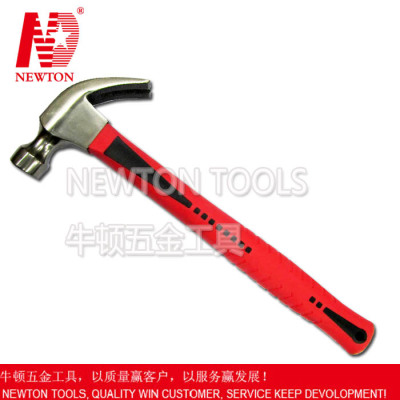 carbon steel material TPR handle claw hammer