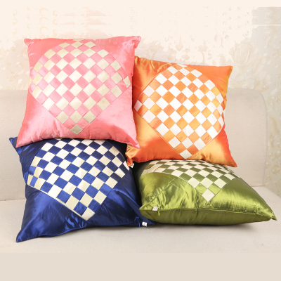 Pillow set of hand woven bed cushion sofa cushion pillow case car cushion waist pillow without core