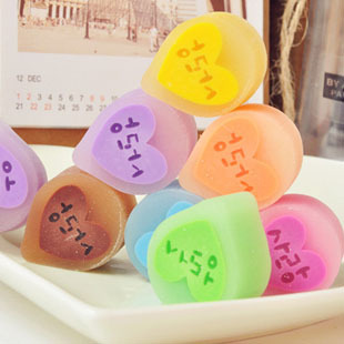 Korean jelly style Eraser Eraser student Eraser cute clean jelly QH