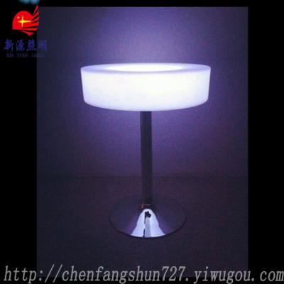 Creative fashionable led furniture colorful plastic bar hight of the Metal stand can be customizable
