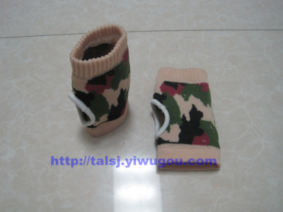 Camouflage patterns knitting finger Palm jungle camouflage pattern gloves fingerless gloves