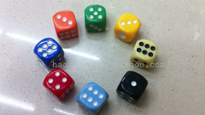 【Yiwu Haonan Sports】 Supply 18 # Acrylic Dice New Dice dice colors and diverse