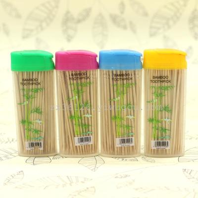 Bottled bamboo toothpick single toothpick head travel portable toothpick without hurting the gum manufacturers selling