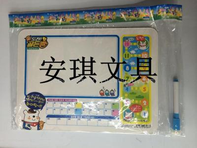 New infant and child learning to write on drawing boards, small cartoon child Board, erasable Board.