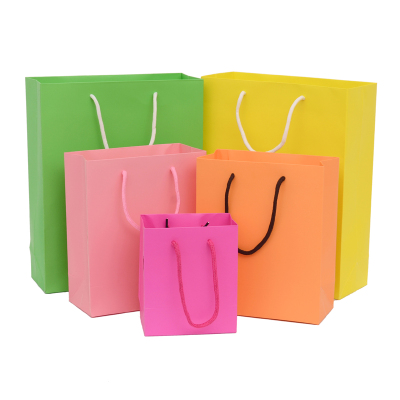 Monochrome Pure and Candy Color Gift Bag Handbag Gift Bag Clothing Bag