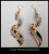 Twisted iron pieces onion powder paste yarn earrings ear jewelry
