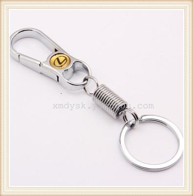 XMD913 spring single ring metal key chain high quality alloy manufacturers direct marketing