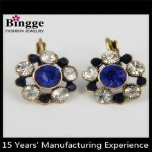 Alloy diamond earrings ear clip earrings