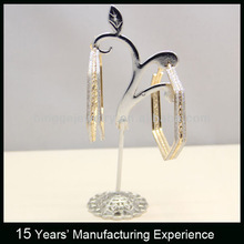 Exaggerated onion powder iron circle stickers yarn earrings Western fashion jewelry Yiwu commodity