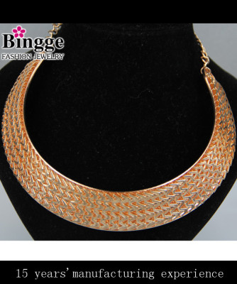 African pop collar pieces of iron plating necklace collars