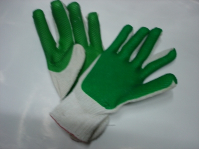 Cotton yarn and film labor protection gloves