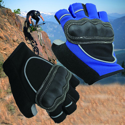 Half-outdoors cool protective soft shell gloves cycling gloves