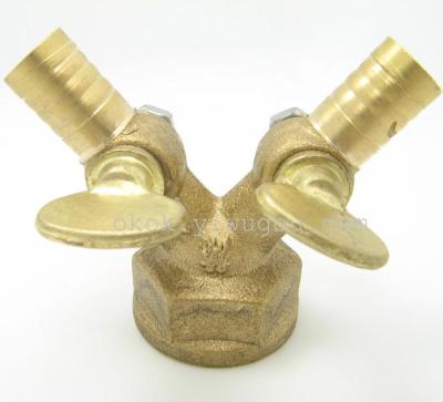 Brass true Y  gas valve female