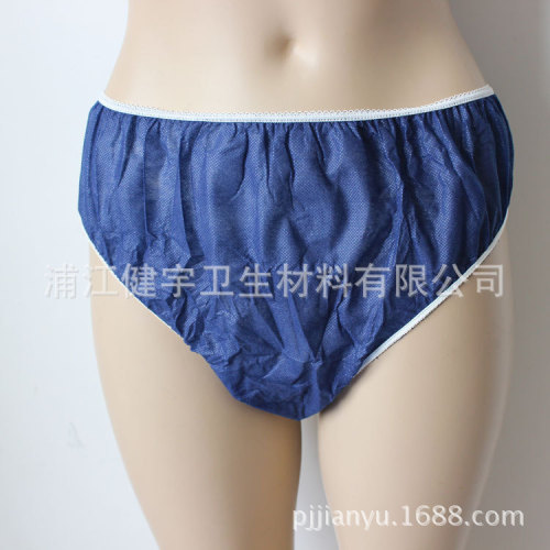 supply dark blue lace elastic briefs disposable underwear hotel sauna underwear