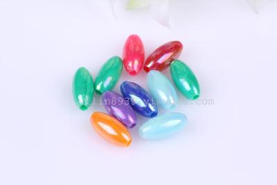 PS 6*12 bead solid color AB color children's toys DIY accessories
