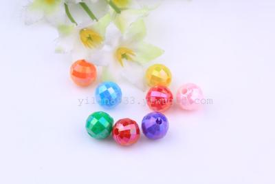 8217 solid color AB color 8MM earth beads children's toys DIY accessories