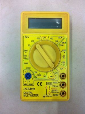 DT830B Multimeter Yellow