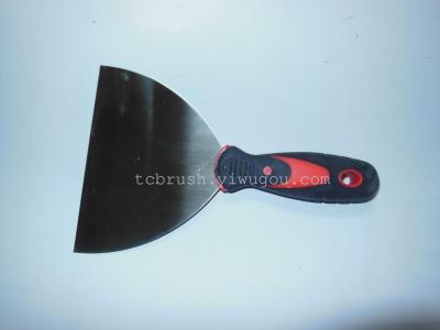 6 "mirror putty knife scraper with double color rubber handle Carpenter for tools