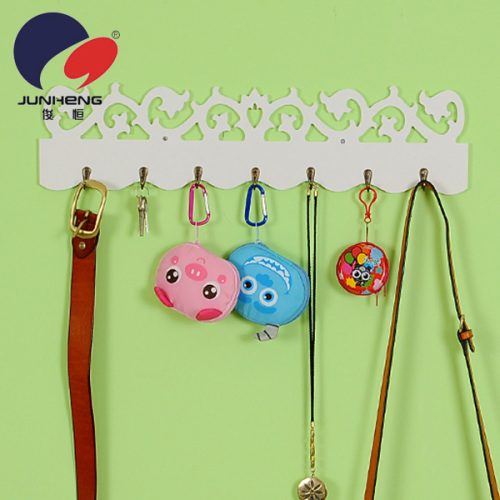 creative hollow carved hook wood-plastic plate decorative wall-mounted wall coat creative bg015