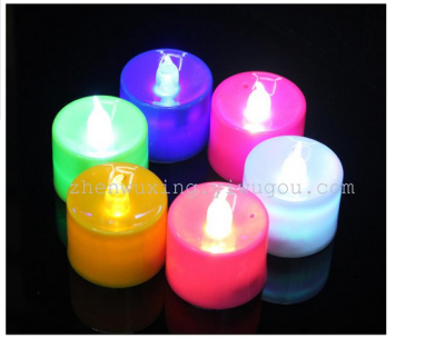 Factory Direct Sales Remote Control Colorful LED Candle Light Simulation Candle Light Electric Candle Lamp Candle Light Medium