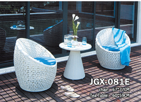 Vase Rattan Chair Tea Table Three-Piece Set Personalized Creative Table and Chair Furniture Occasional Table and Chair 