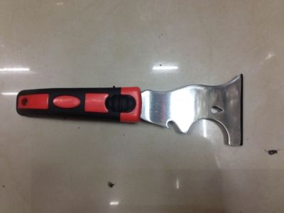Multifunctional Putty Knife Five and One Putty Knife Double Color Handle Putty Knife Multifunctional Scraper