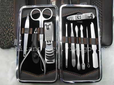 Stainless steel nail clippers 11 sets of durable nail scissors beauty nail cover decoration nail tools nail clippers burst