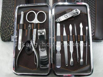 Nail clippers 11 sets of stainless steel Nail clippers set decoration Nail tools beauty Nail set manufacturers direct sales