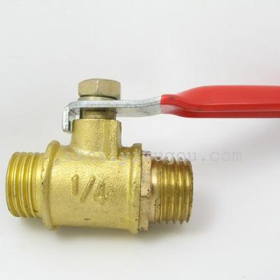 Gas small brass valve 1/4 3/8 1/2