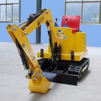Children can sit large simulation of excavator excavators could be rotated 360 playground large earth-moving machines