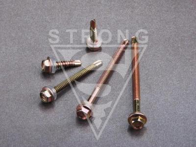 DIN7504K. carbon steel hex flange self-drilling screw