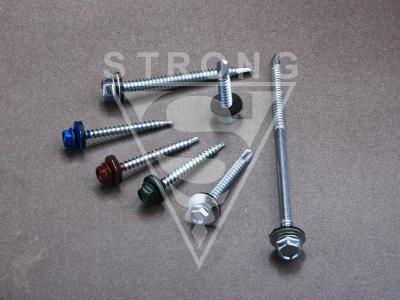 DIN7504k carbon steel Hex washer head self-drilling screw