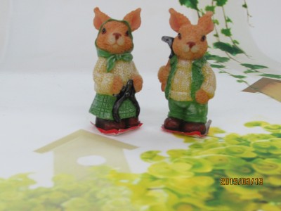 The rabbit animal ornaments Home Furnishing decorative ornaments resin resin crafts