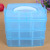 Manufacturers direct creative portable three-layer transparent box can be opened small storage box small jewelry box