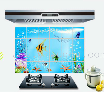 90*60 kitchen tiles oil stickers wall stickers fume stickers