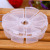 Manufacturers direct PP transparent plastic round 8 independent open cover desktop organizing storage box storage box