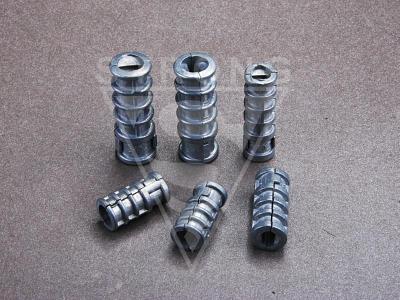 Zinc-alloy lag screw shields 