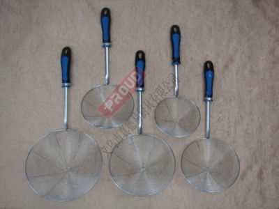 7325 for stainless steel wire with plastic handle leak oil mesh, slotted spoon