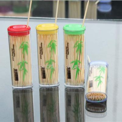 Wholesale portable bamboo toothpick toothpick box portable Taobao shop promotional gift  factory direct