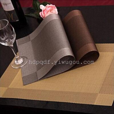 Direct European high-grade PVC table mat non-slip heat-resistant table mats insulation Bowl placemat Western pad