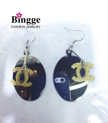 2015 exaggerated fashion stainless steel earrings