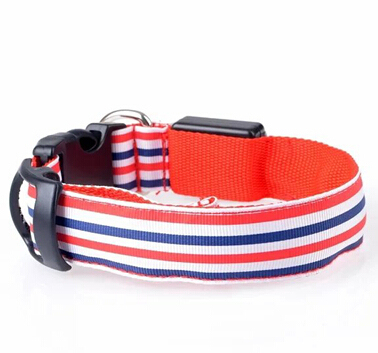 JS-6219 Camo stripe collar flashing dog collars