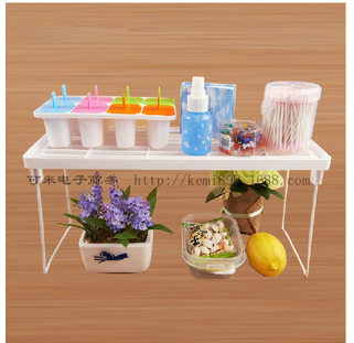 Japanese KM1056 folding table top layer stacked storage rack kitchen