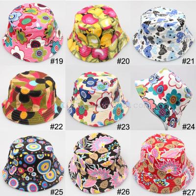 36 colors from stock explosions best selling wholesale flower sun bucket Hat sunny temperament of children recreation children fishing