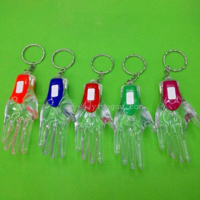 Serving hands with color lights gift Keyring-Lantern pendant mini finger-shaped lamp pendant