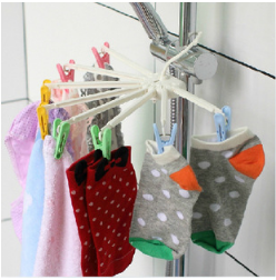 8 - Japan KM1133 umbrella shaped head drying rack socks underwear with clip hanger